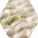 Macro shot of organic cotton threads